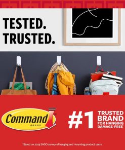 Alternative view of Command Medium Clear Wire Toggle Hooks.10 Wall Hook and 12 Strips. Damage-Free Hanging with Adhesive. Great for Hanging. Organization and Storage. Holds up to 2 lb